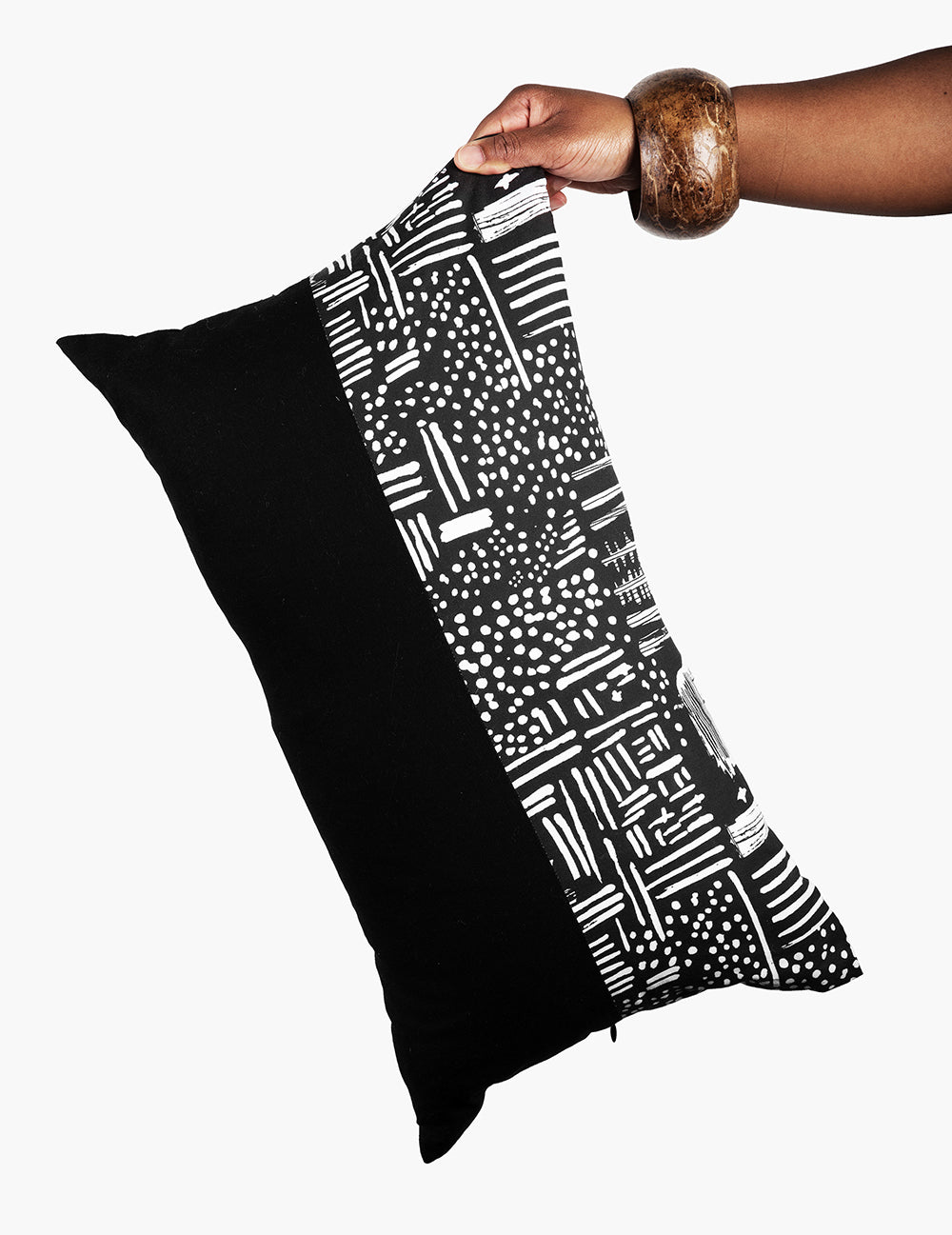 Charcoal Grid Pillow