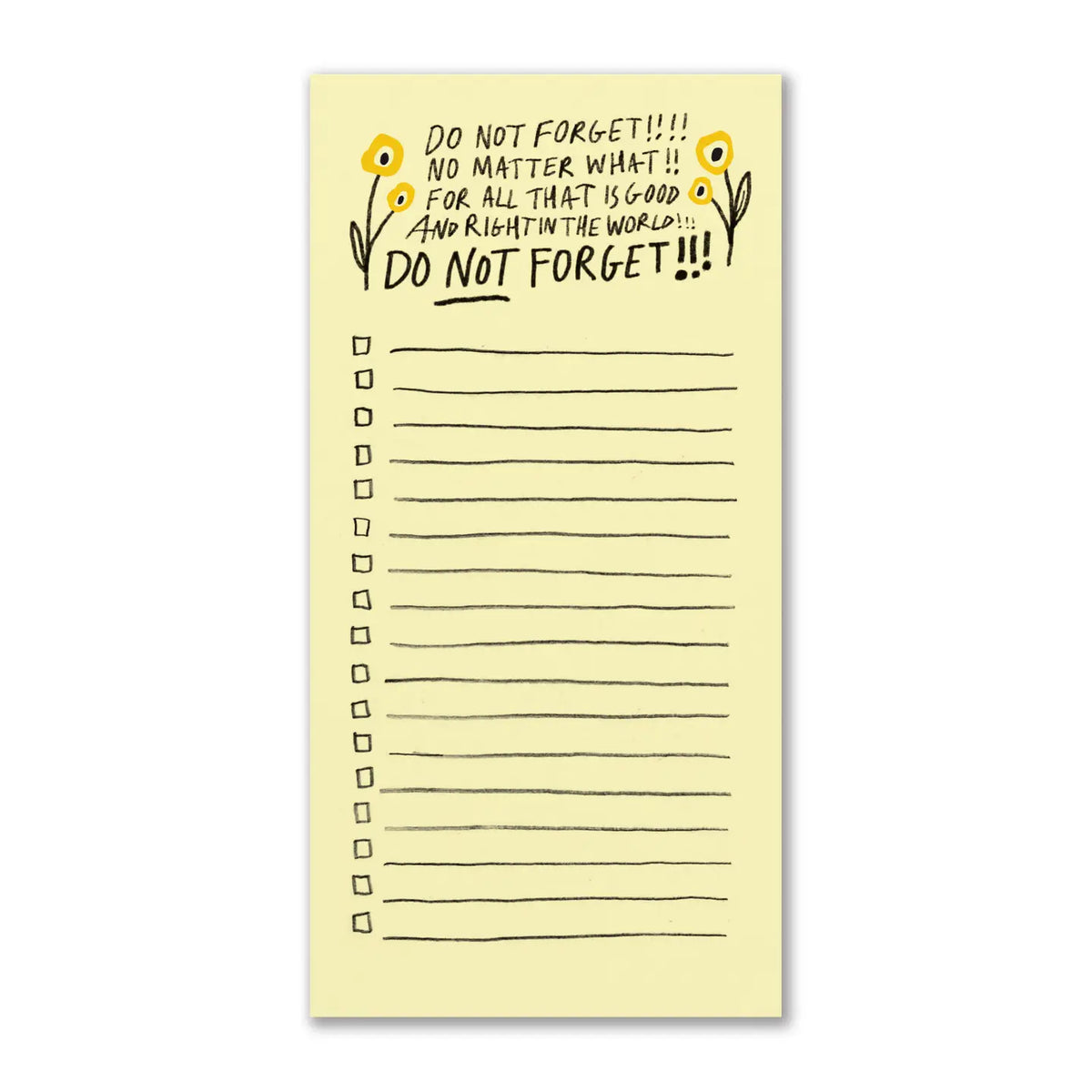 Bloc-notes - Do Not Forget