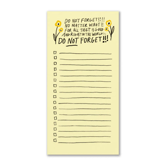 Bloc-notes - Do Not Forget