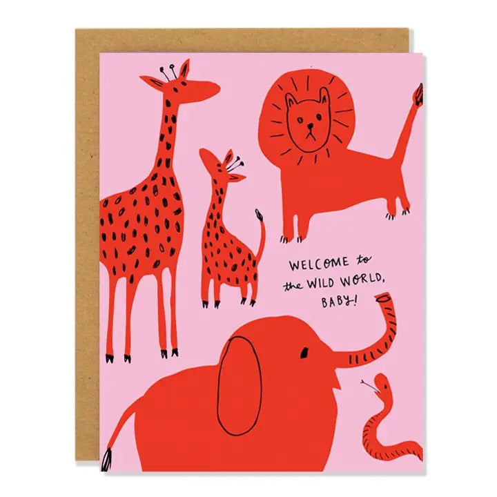 Wild World - New Baby Card