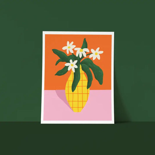 Art Print | Je me suis acheté des fleurs