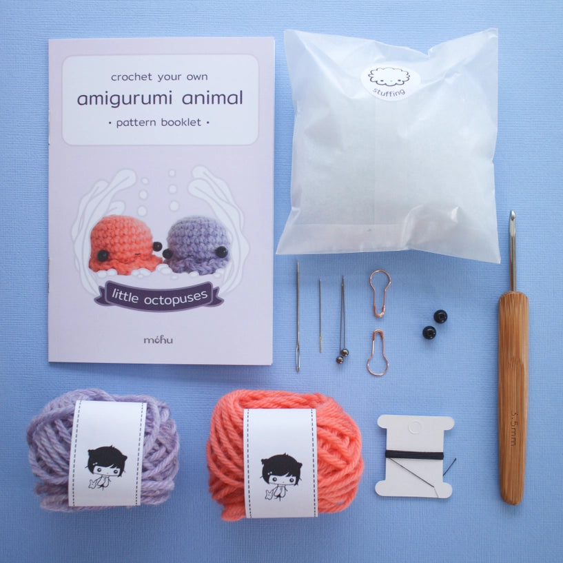 Little Octopuses Crochet Kit - Beginner Amigurumi Kit