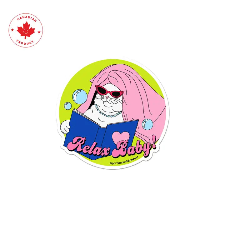 Relax Baby Cat Sticker
