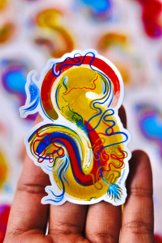 yellow eel - sticker
