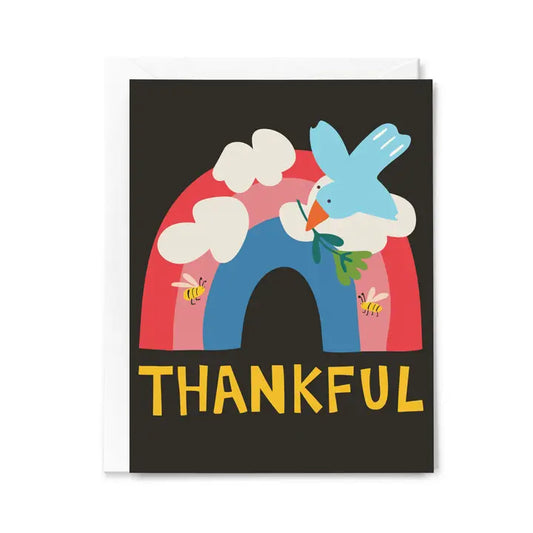 Thankful Rainbow Greeting Card