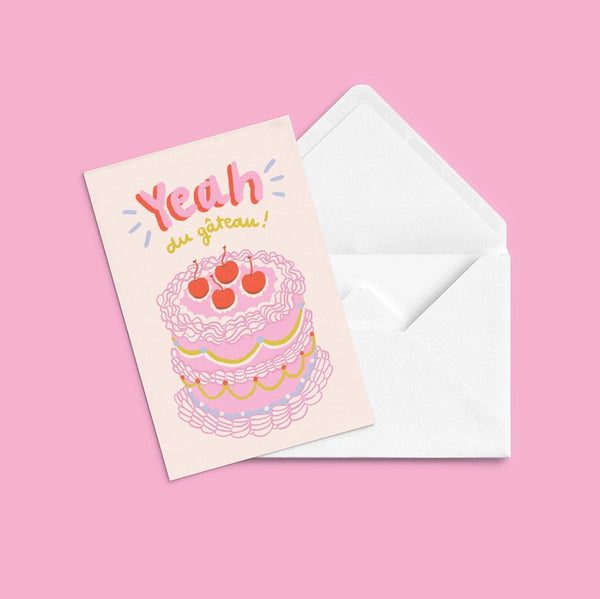 Greeting Card | "yeah Du Gâteau!"