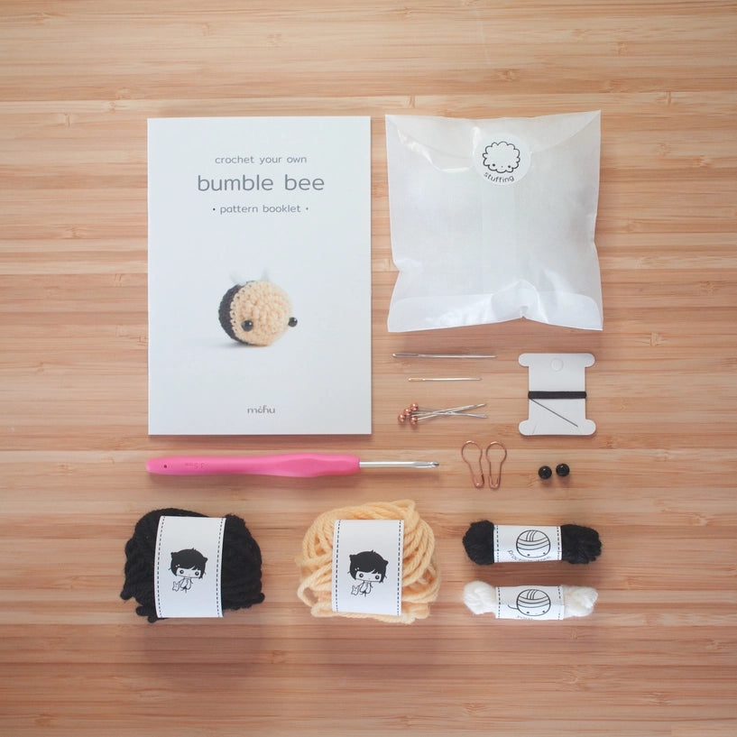 Little Bee Crochet Kit - Beginner Amigurumi Kit