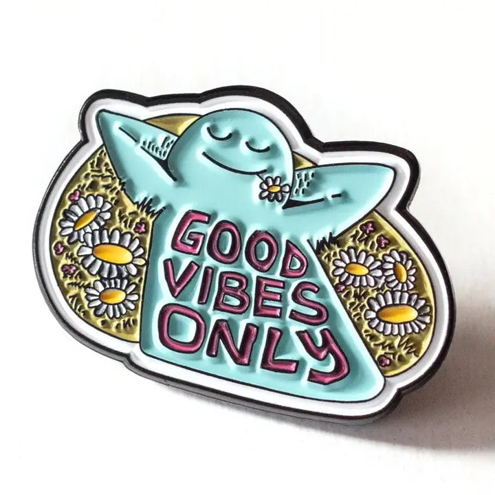 Good Vibes Only Enamel Pin