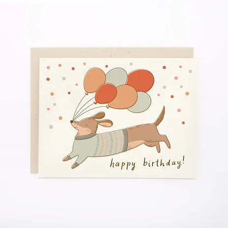 Birthday Dachschund Card