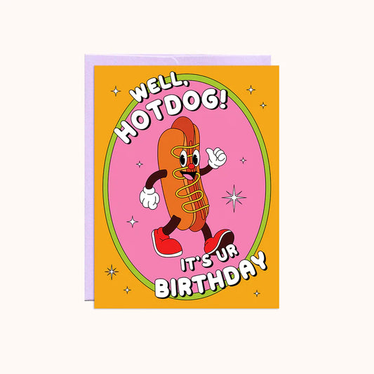 Carte d'anniversaire, hotdog!