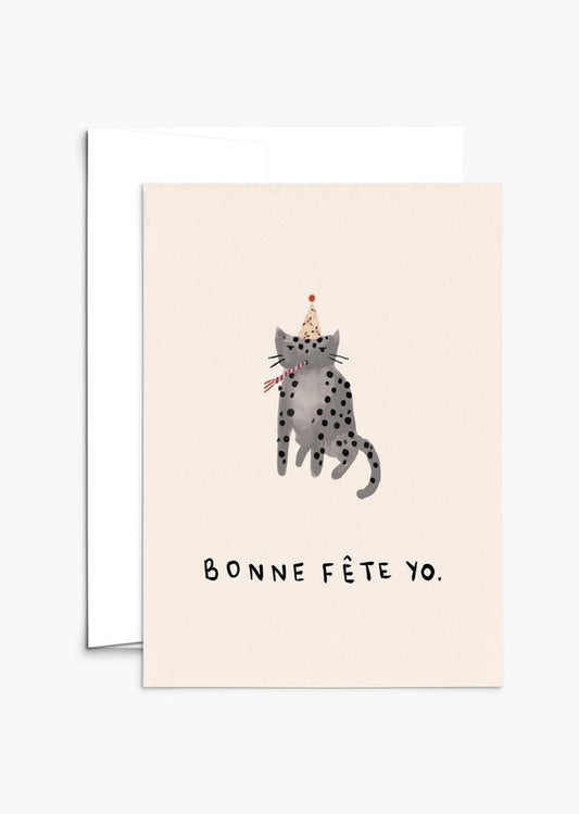 Bonne Fête Yo Greeting Card