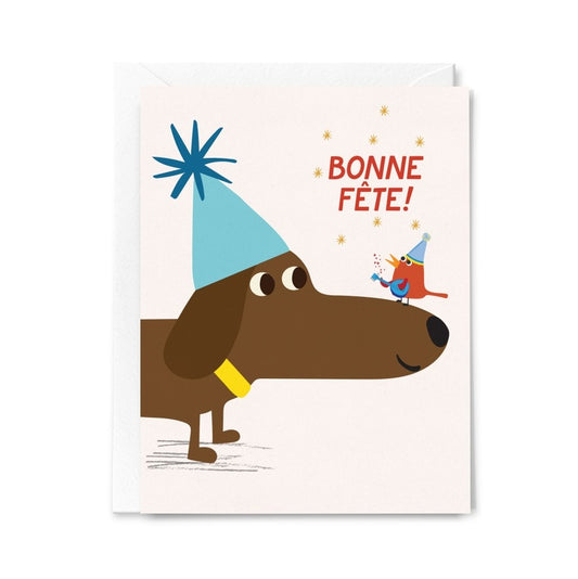 Happy Birthday Dachshund Card - FR
