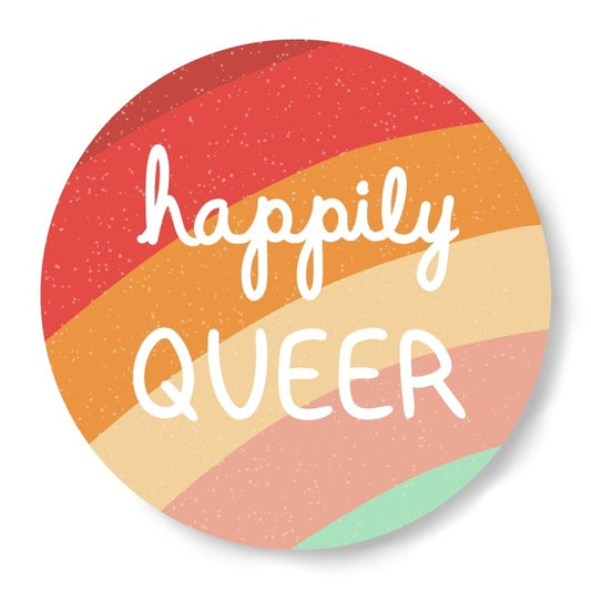 Autocollant Happily QUEER