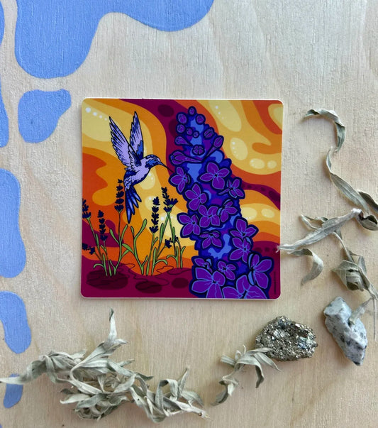 Autocollant Hummingbird Harmony
