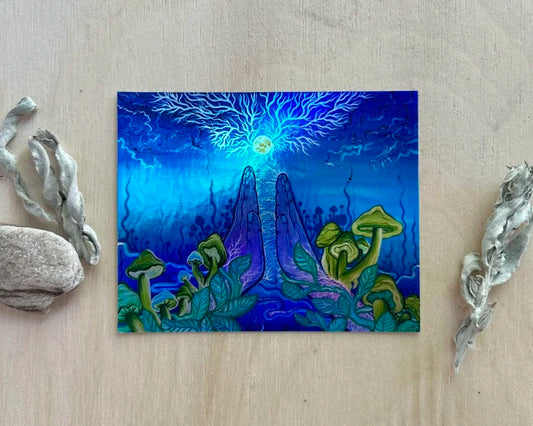 The Space Between Holographic Stickers