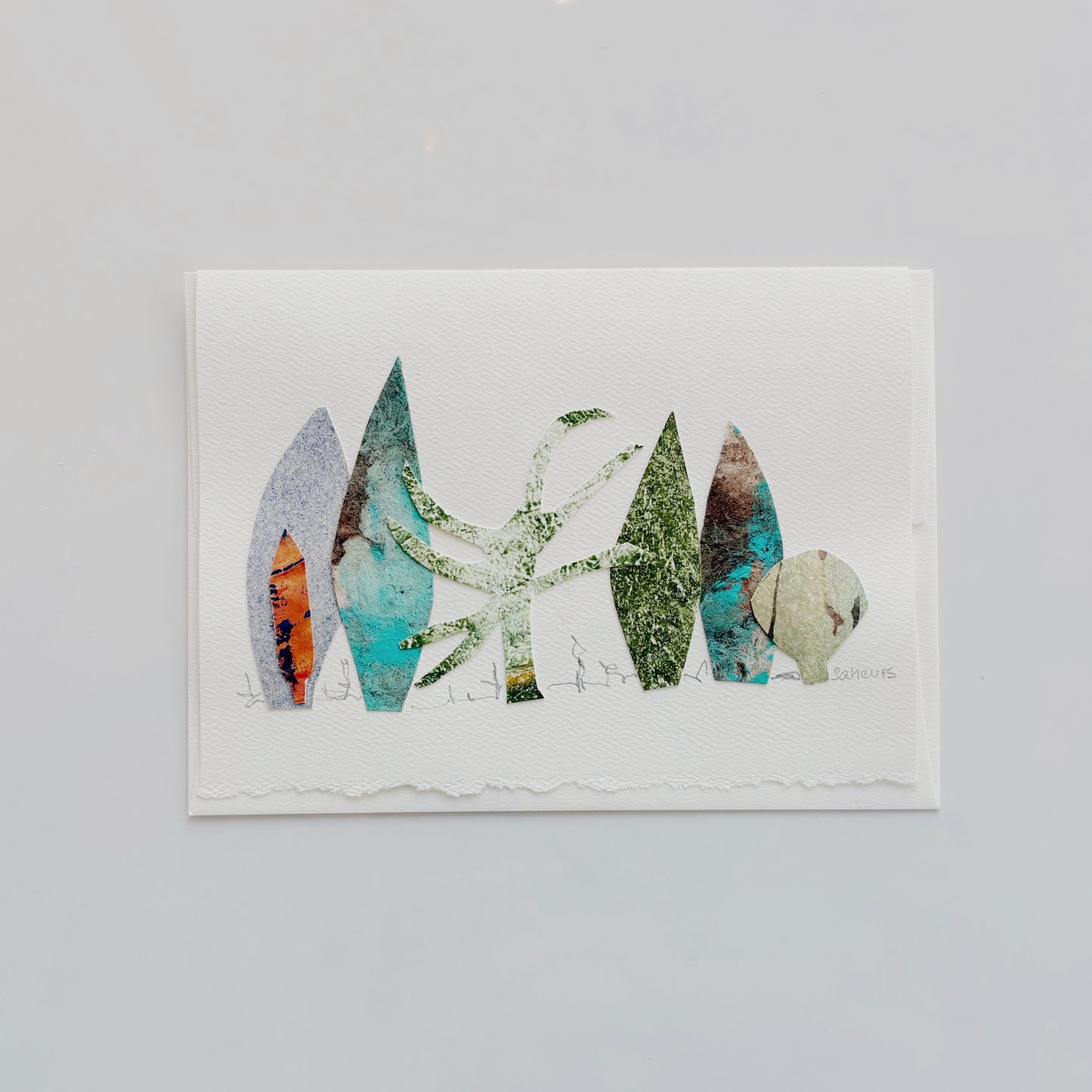 Eliane Saheurs carte «Temperte Forest»