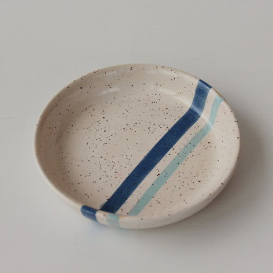 Small Striped Trinket Dish