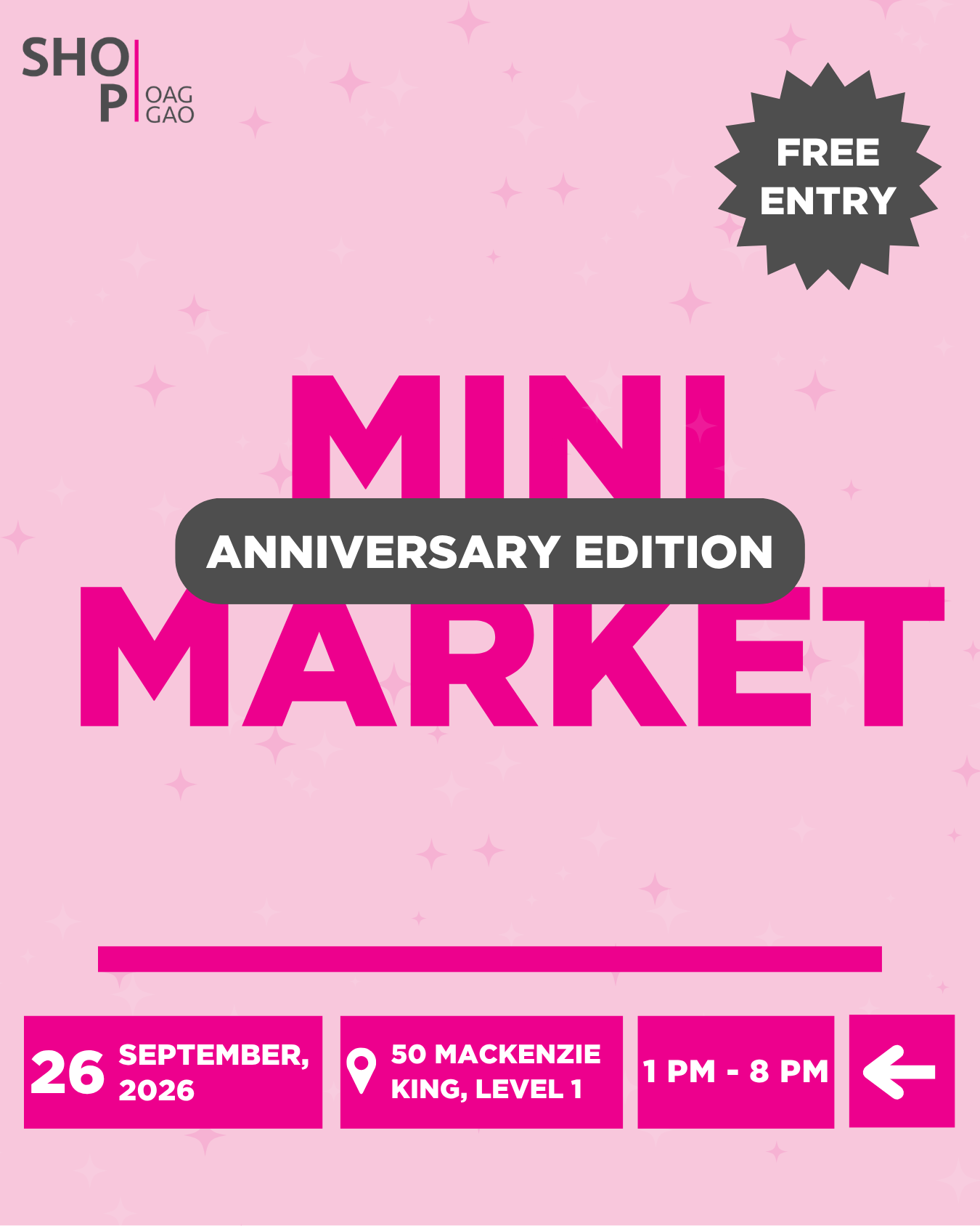 Mini Market Vendor Fee