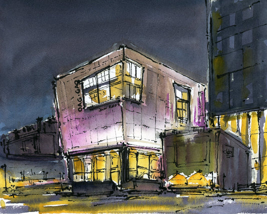 Tommy Lee Print - OAG at Night