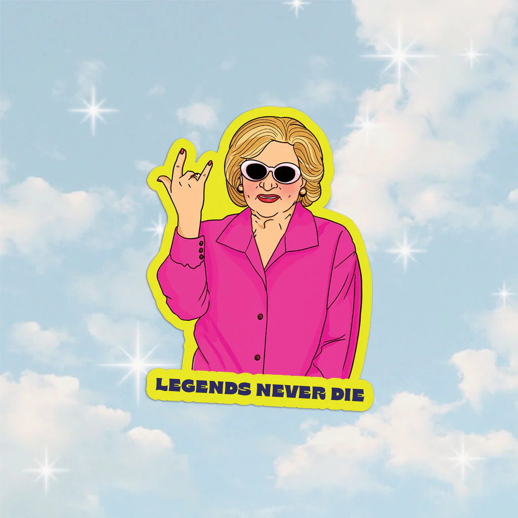 Legends Never Die vinyl sticker