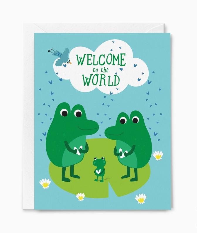 Bienvenue au monde, carte pour bébé
