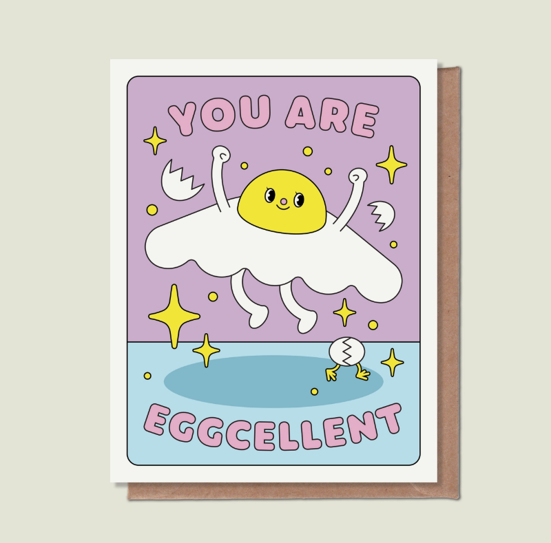 Carte De Voeux «You Are Eggcellent»