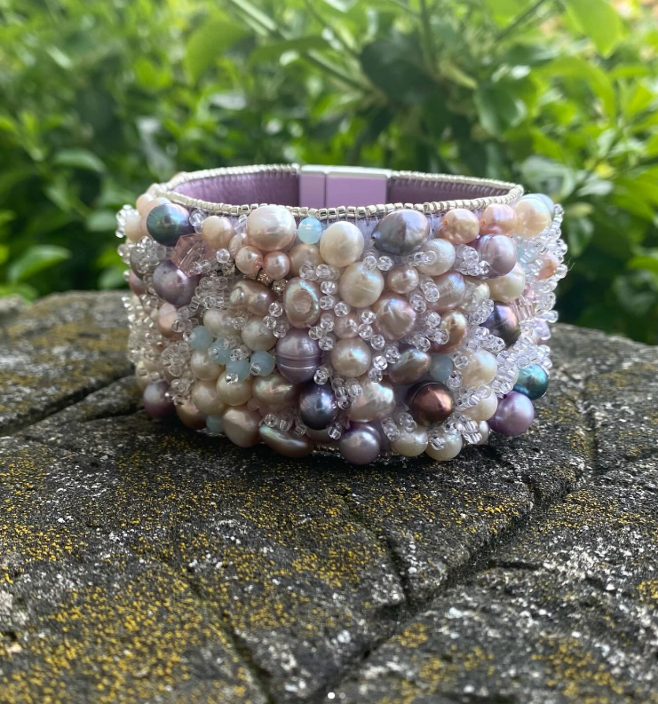 Judy Lovell - Beaded Cuff (Grace)