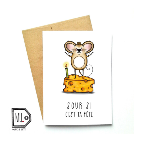 Made in Happy - carte souris