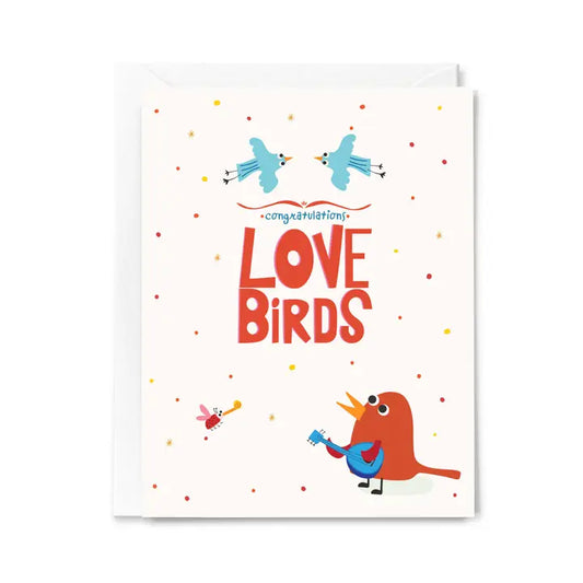 Carte de félicitations « Oiseaux d'amour