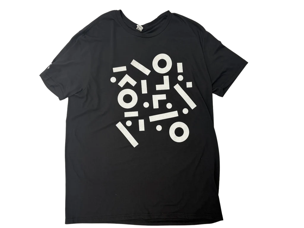 IFFO Black Unisex Tshirt shapes on front