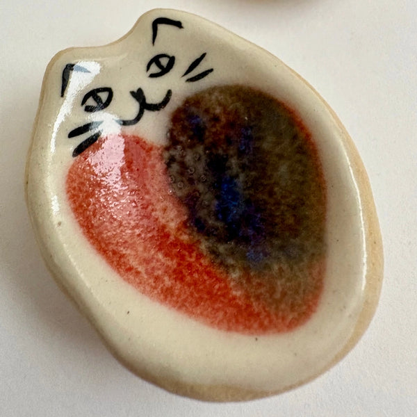Handmade Ceramic Cat Worry Stone
