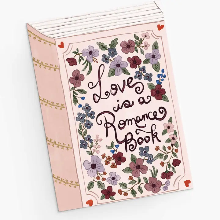 L'amour Est Une Carte De Vœux De Livre De Romance