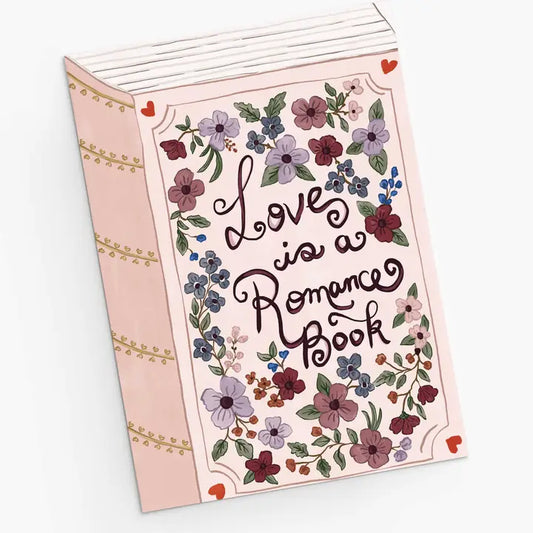Love is a Romance Book Greeting Card