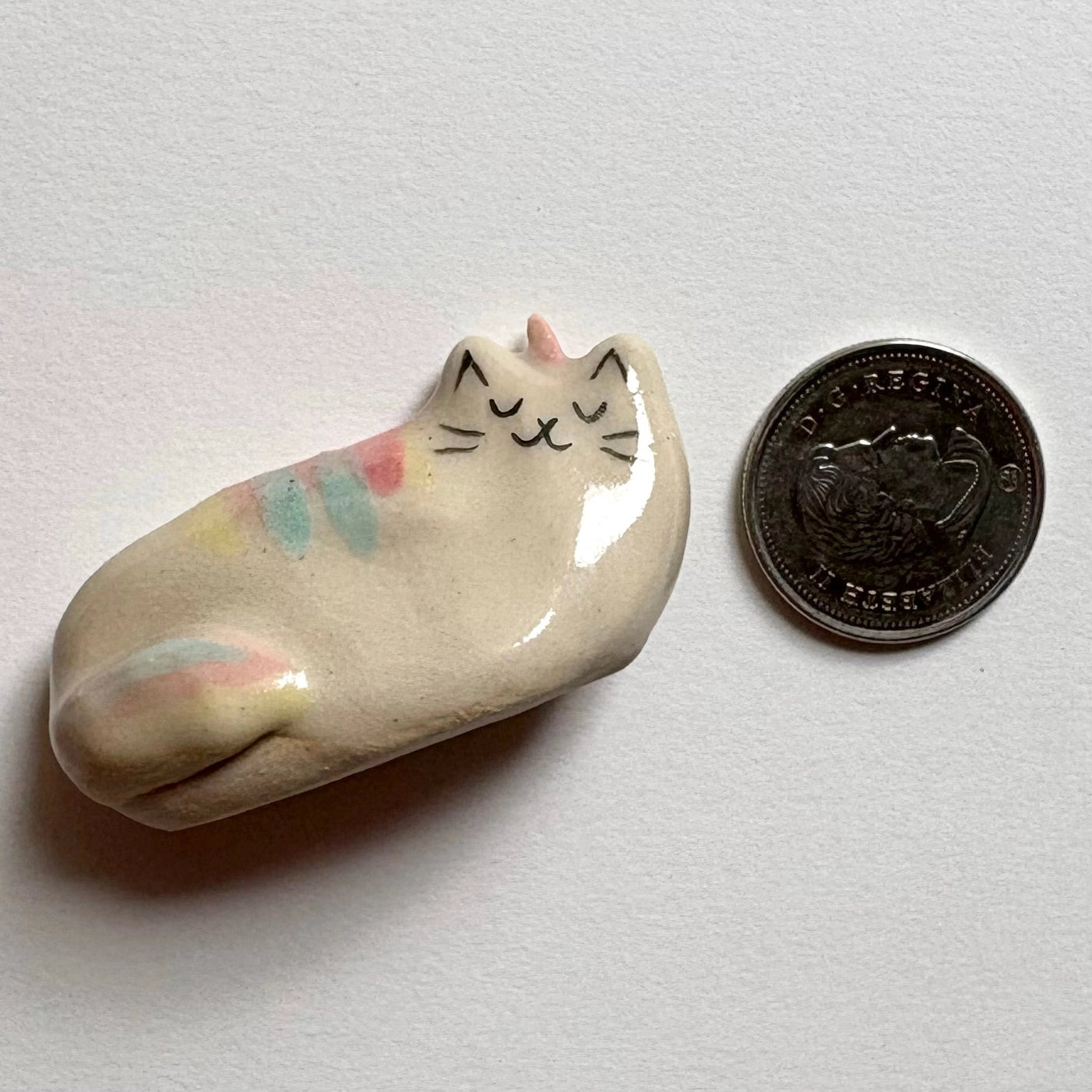 Small Ceramic Cat Unicorn - Assorted