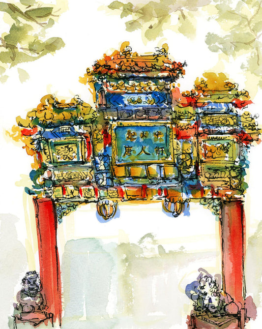 Tommy Lee Print - Chinatown Royal Arch