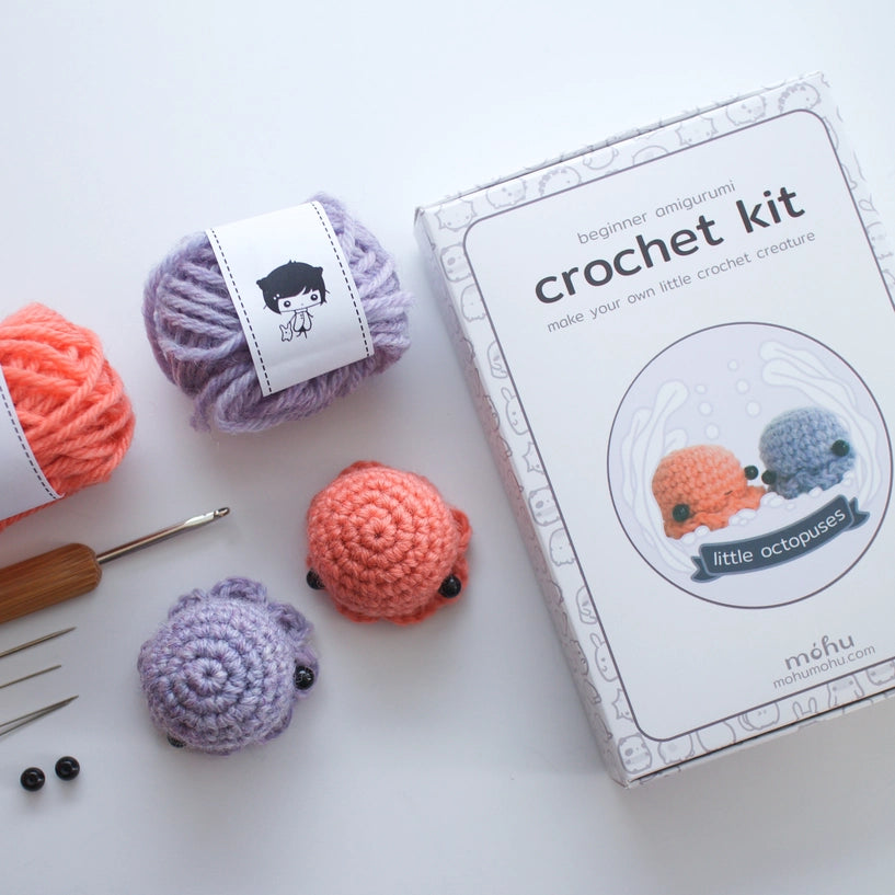 Little Octopuses Crochet Kit - Beginner Amigurumi Kit