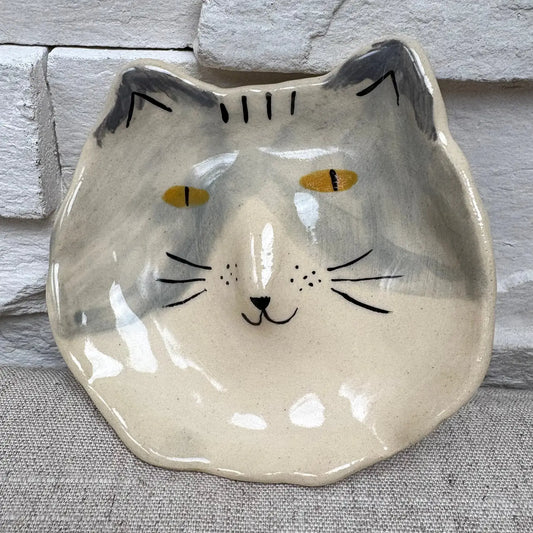 Ceramic Cat Head Dish