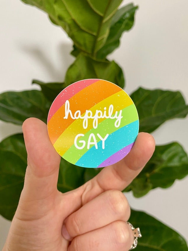 Happily GAY Sticker