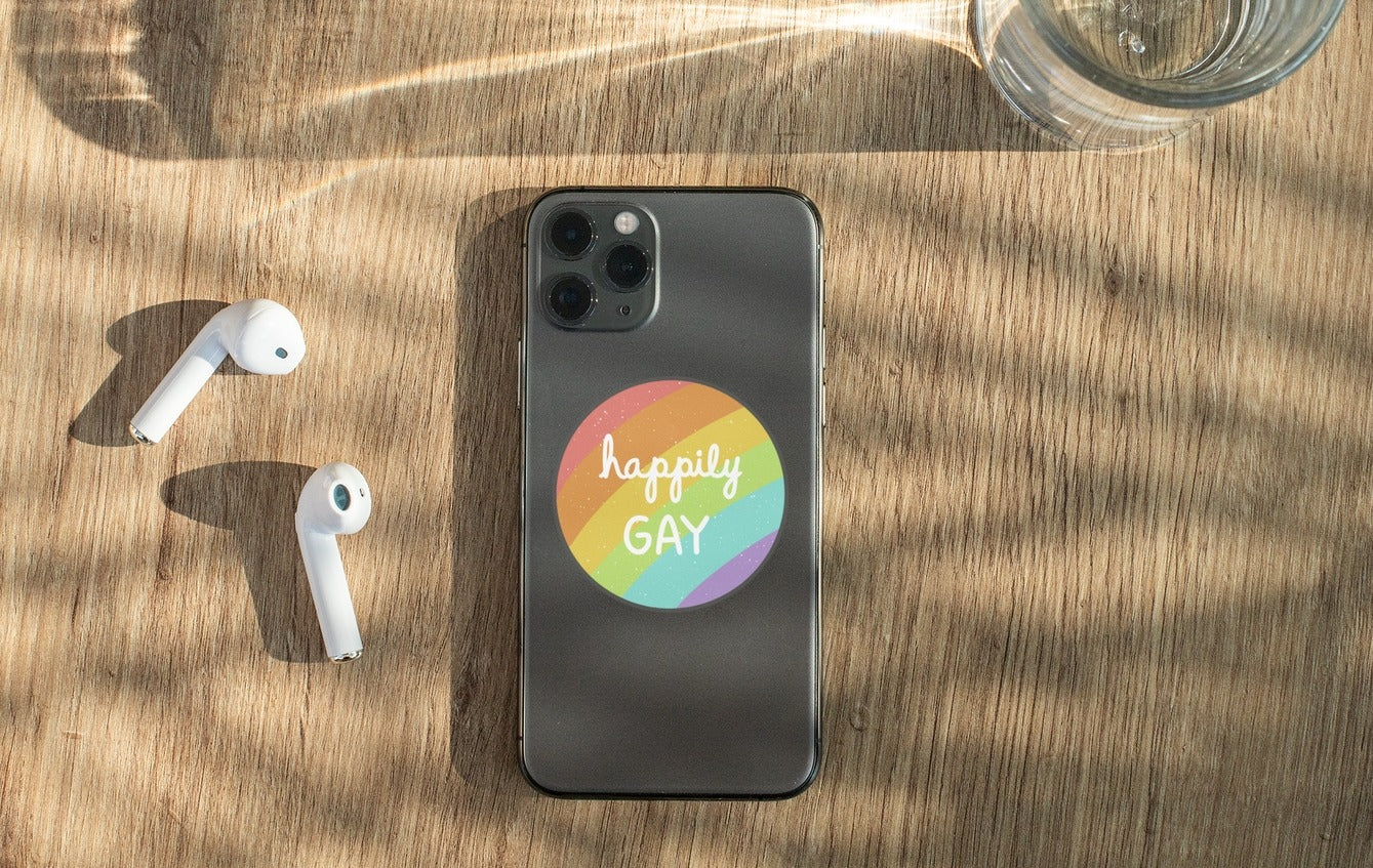 Happily GAY Sticker