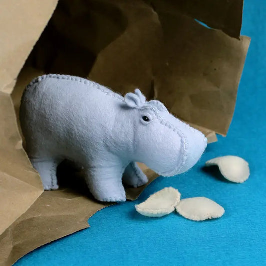 House Hippo Hand Stitching Felt Kit