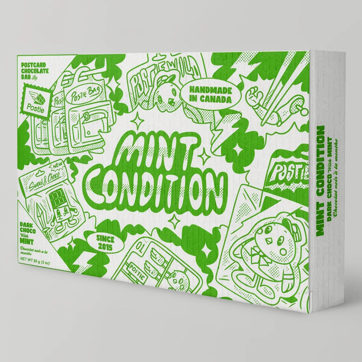 Carte postale en chocolat végan « Mint Condition»