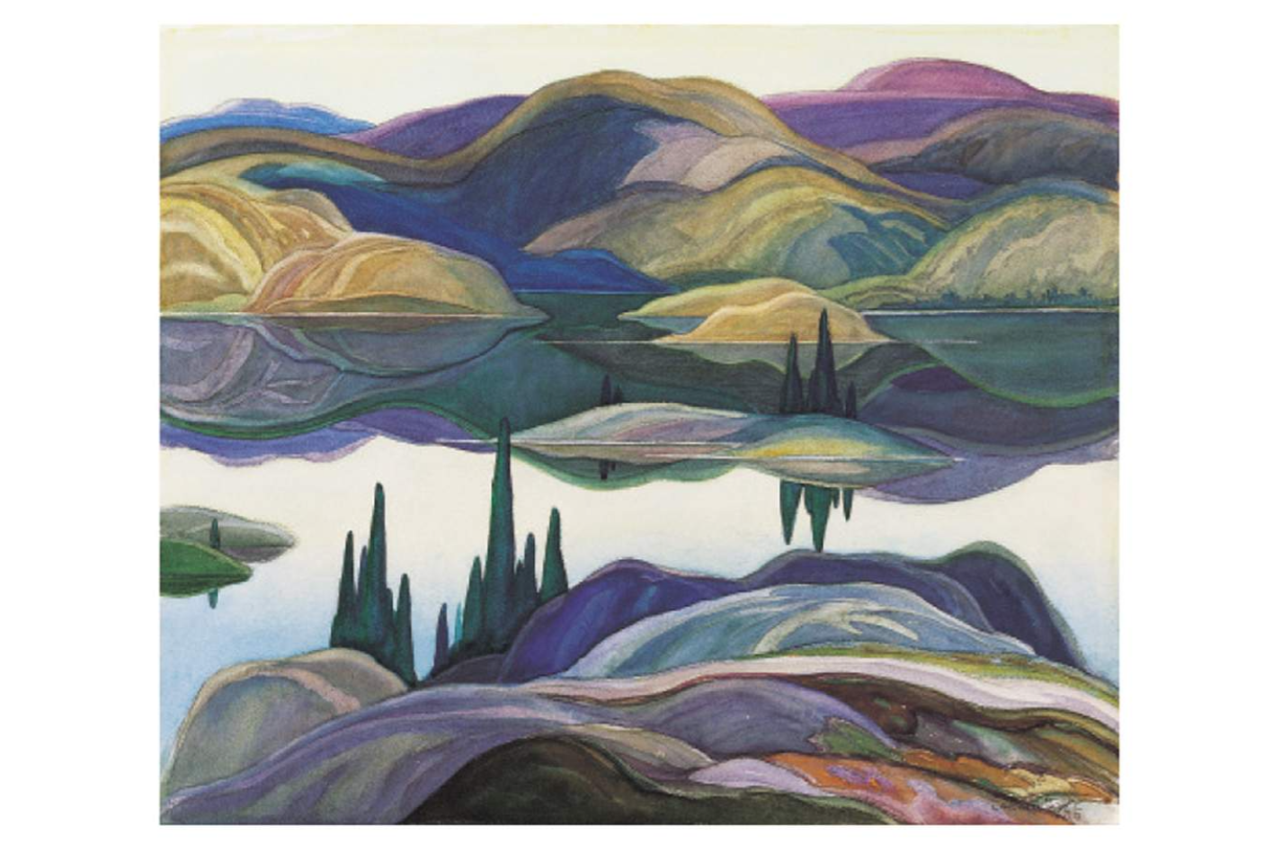 Franklin Carmichael: Mirror Lake Postcard