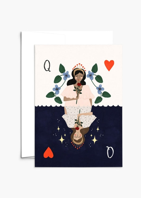 Queen of Hearts Greeting Card