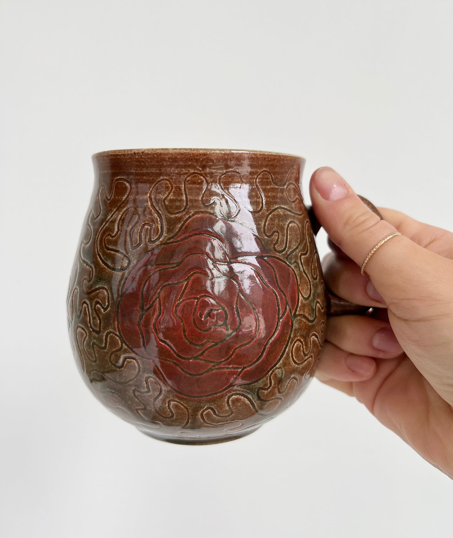 Rosalie Gingras - Squiggle Rose Mug