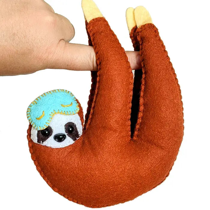 Sleepy Sloth Hand Stitching Felt Kit