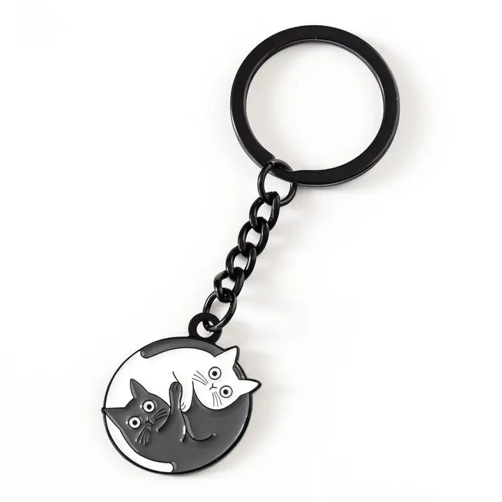Porte-clés | « Ying and Yang Cats»