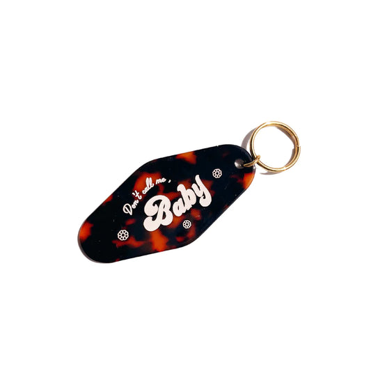 Don't Call Me Baby Motel Tag | Keychain