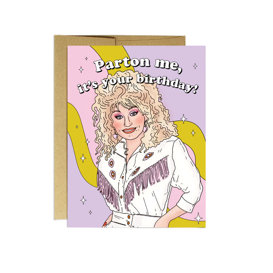 Dolly Birthday Card | Wavy Hair Dolly