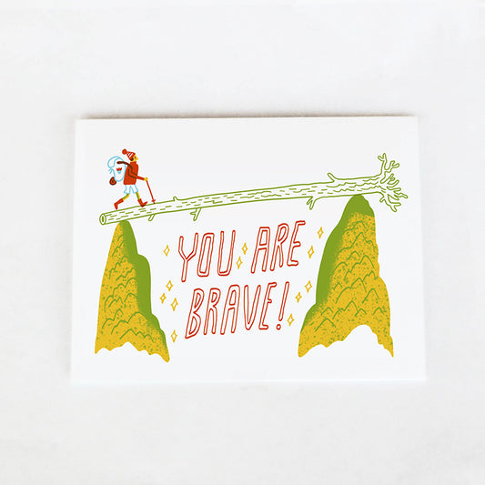 Forest & Waves - You Are Brave Card