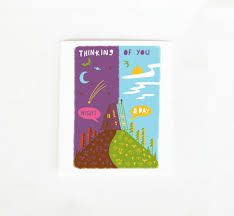 Forest & Waves - Thinking of You Night and Day Card